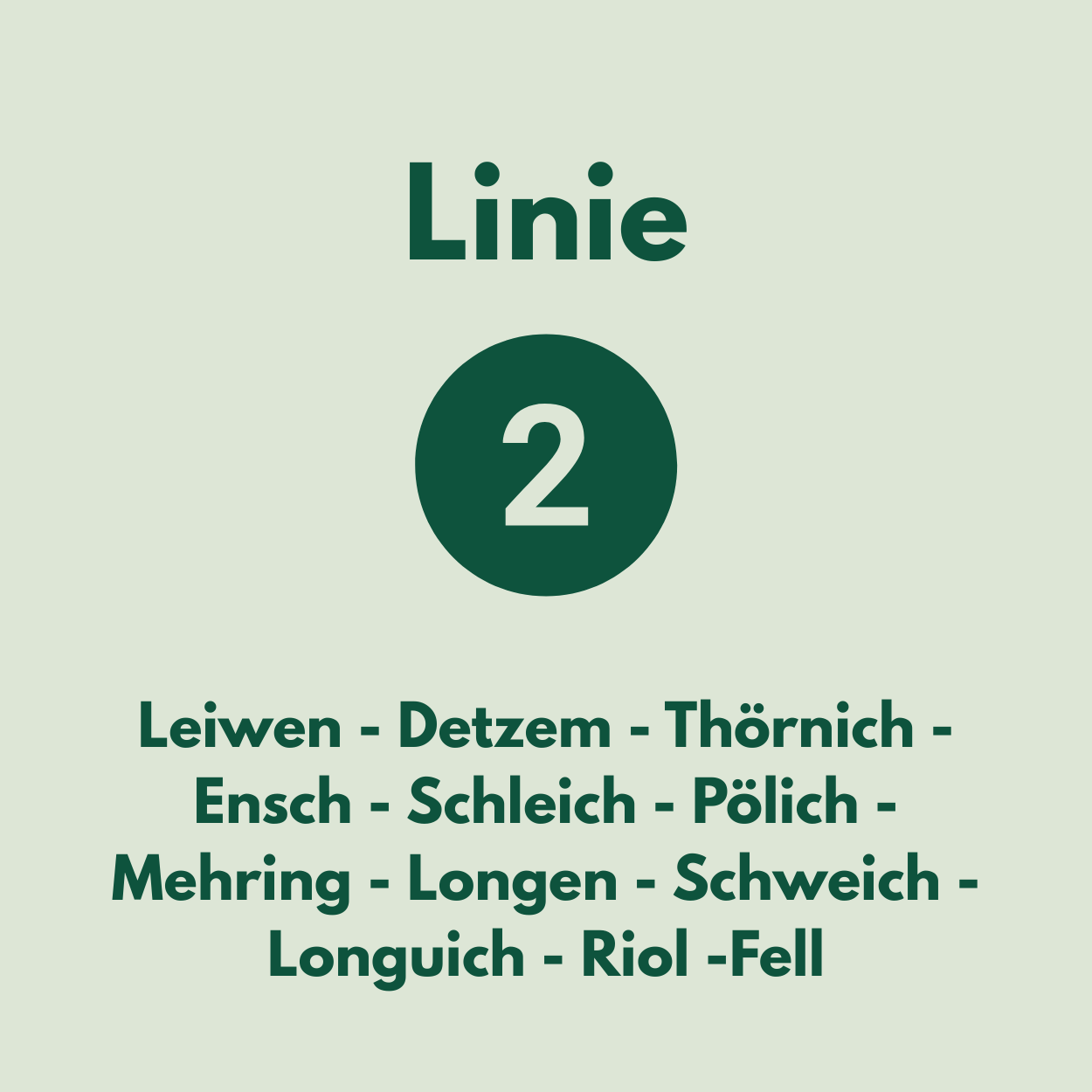 Busshuttle Linie 2