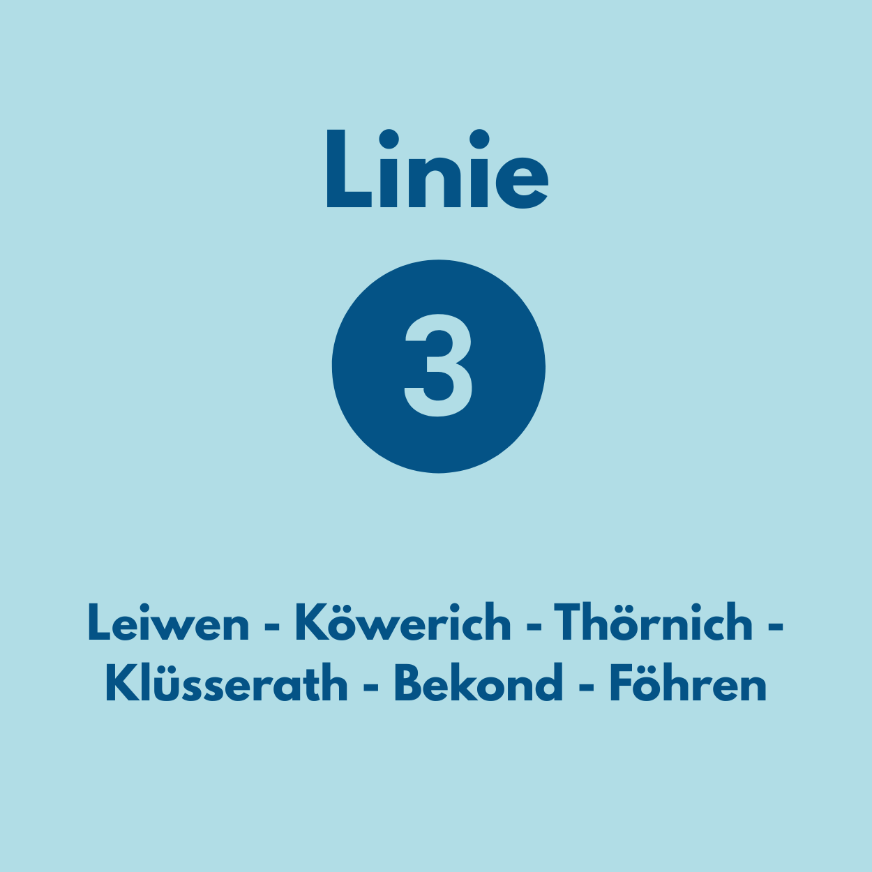 Busshuttle Linie 3